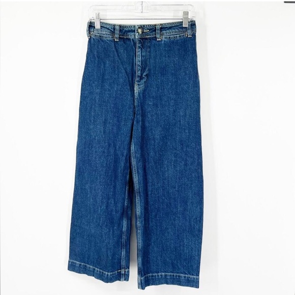 Free People Denim - We the Free People High Rise Wide Leg Cropped Jeans